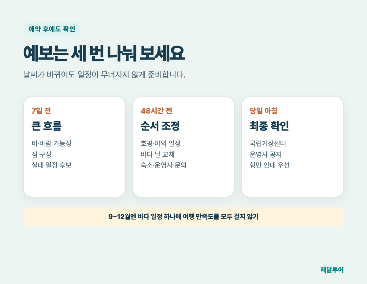 나트랑 성수기 비수기 예약 전 확인 규칙